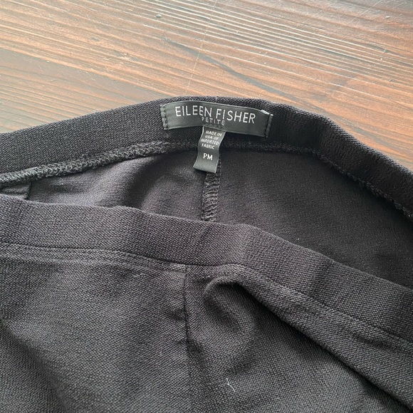 Eileen Fisher Pants Ponte RN78121/CA#34460 Black Pull on. Size PM - Picture 5 of 7